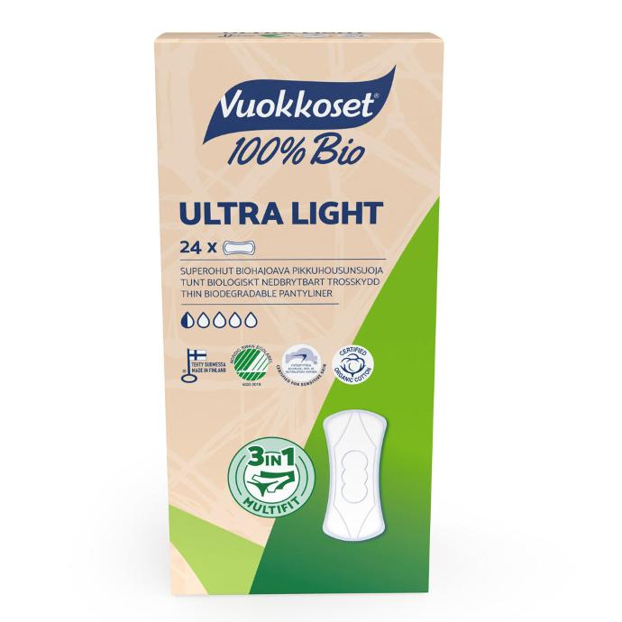 Vuokkoset 100% Bio inlegkruisjes ultra light
