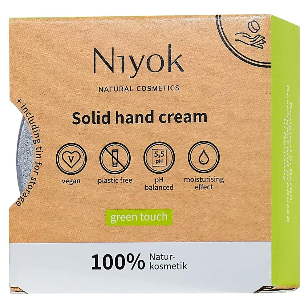 Niyok Solid hand cream Green touch, 50g