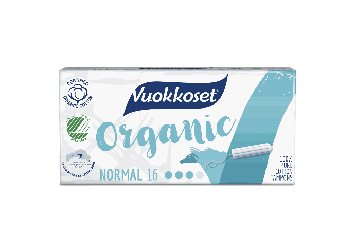 Vuokkoset tampons organic cotton regular 16 pcs