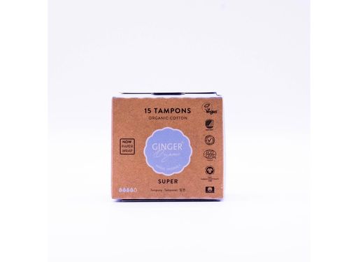 Ginger Organic tampons super 15 pcs