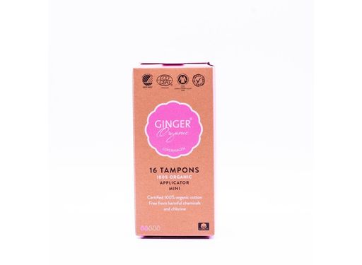 Ginger Organic tampons met applicator mini 16 pcs