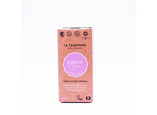 [291] Ginger Organic tampons met applicator normal 14 pcs