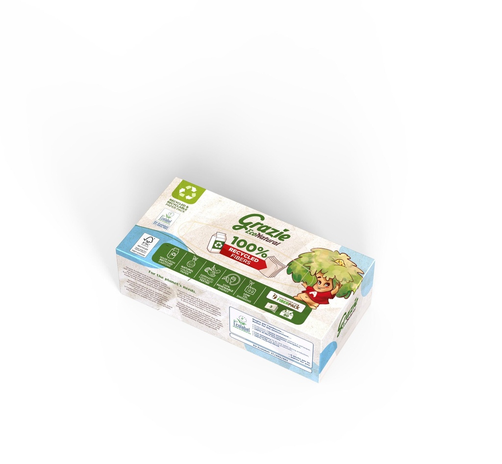 Grazie Natural 80 tissues 3 laags