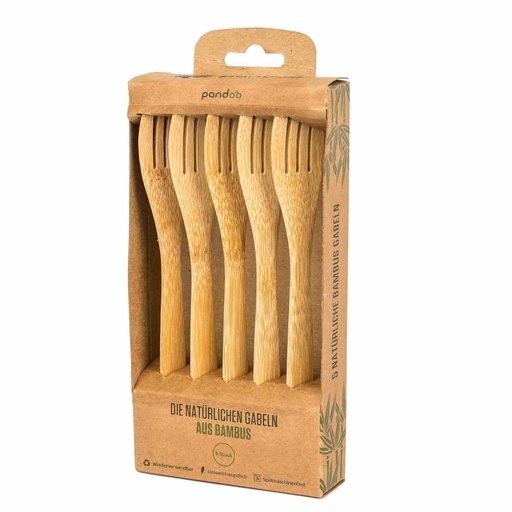 [POBCF005] Pandoo bamboe vorken 5 pcs.