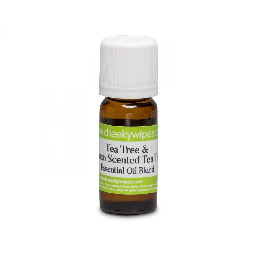 Cheeky Wipes tea tree & tea tree lemon essential oil baby wipes soaking solution 10 ml