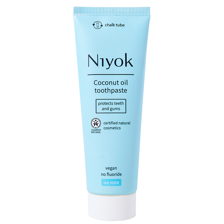 Niyok Kokosolie Tandpasta – Ice Mint, 75 ml