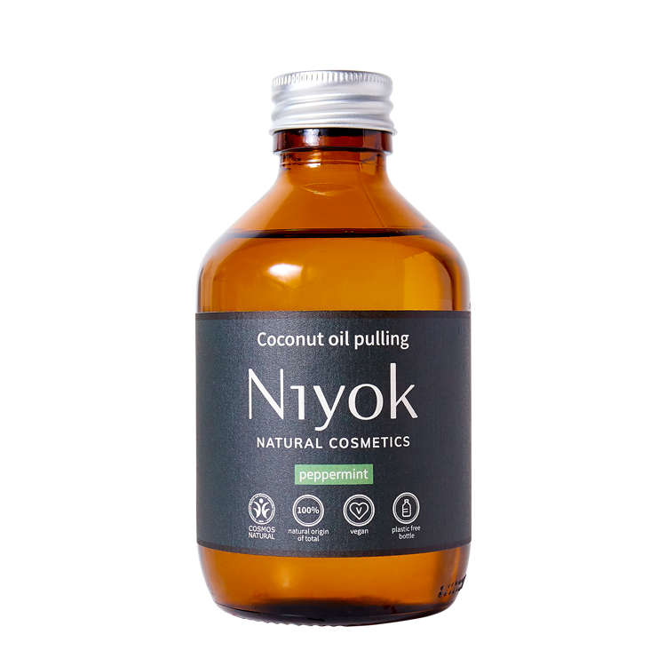 Niyok Coconut oil pulling Peppermint, 200 ml