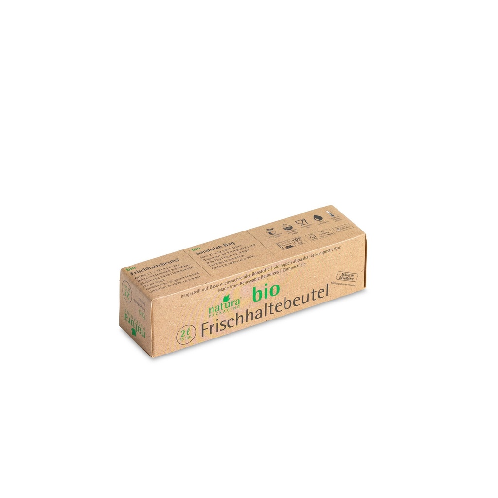 [SB-2-35-NB] Natura compostable foodbags 35 x 2 liter