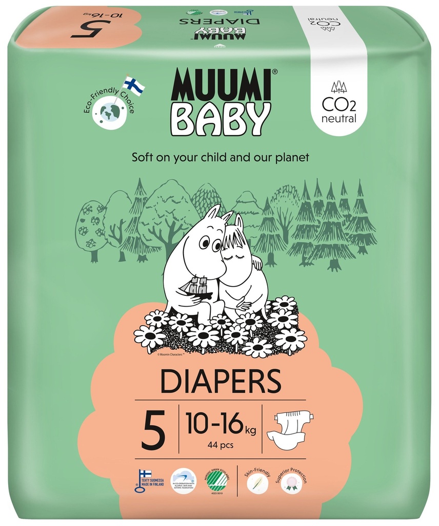 [MoominB5] Moomin Baby luiers maat 5   40 pcs. 10-16 kg