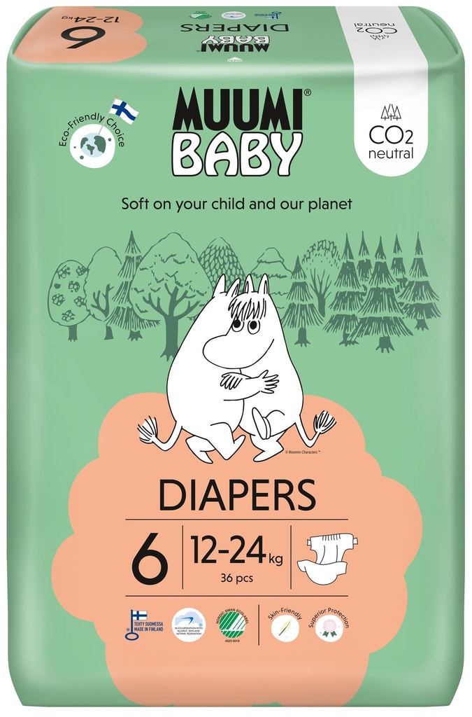 [MoominB6] Moomin Baby luiers maat 6   34 pcs. 12-24 kg