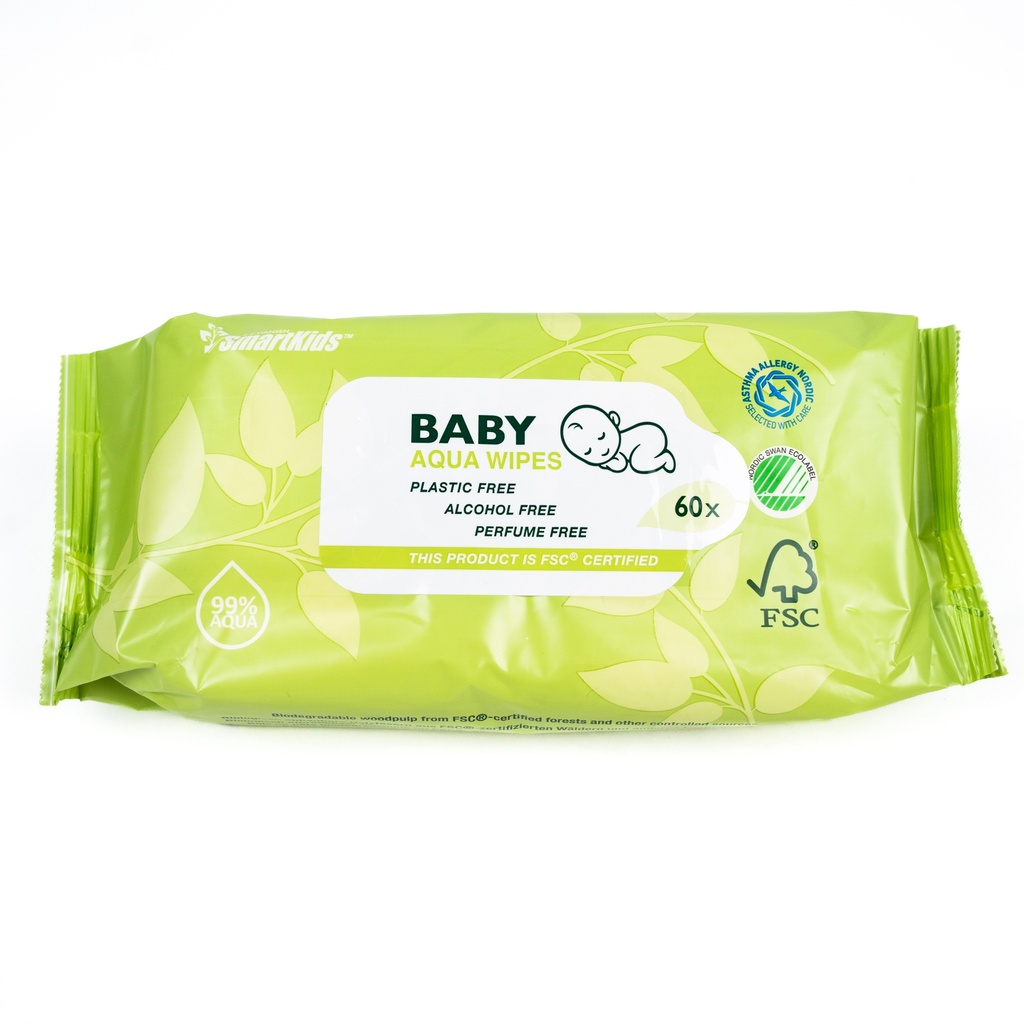[155] Smartkids® Baby Aqua Wipes - 60 wipes