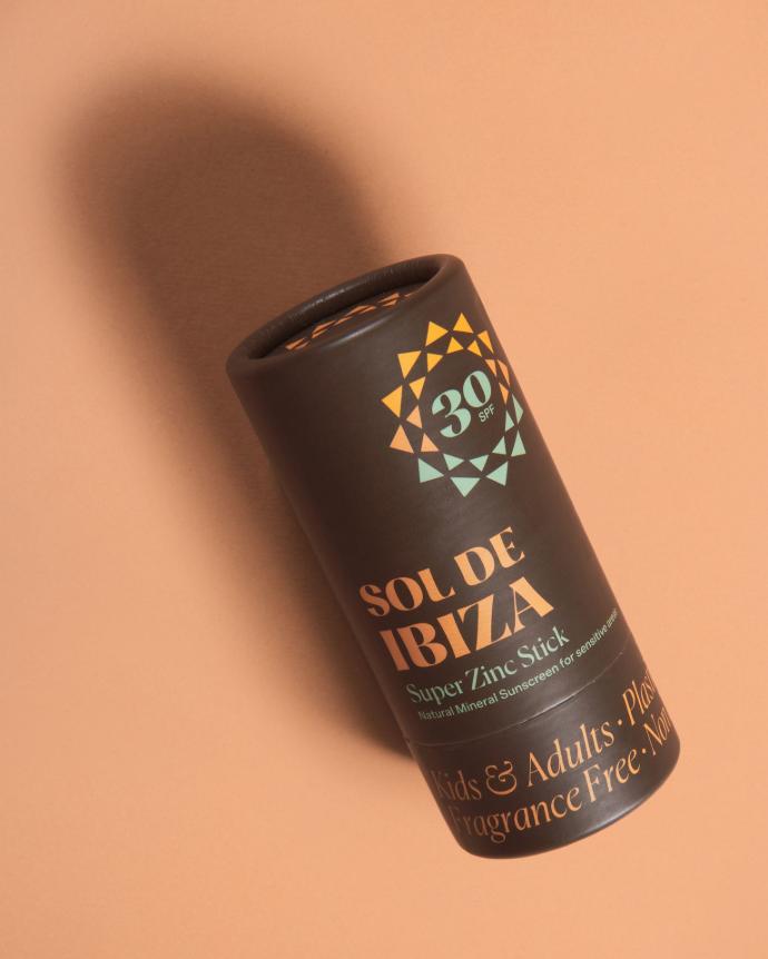 Sol de Ibiza zonbeschermende super zink stick SPF30 45gr.