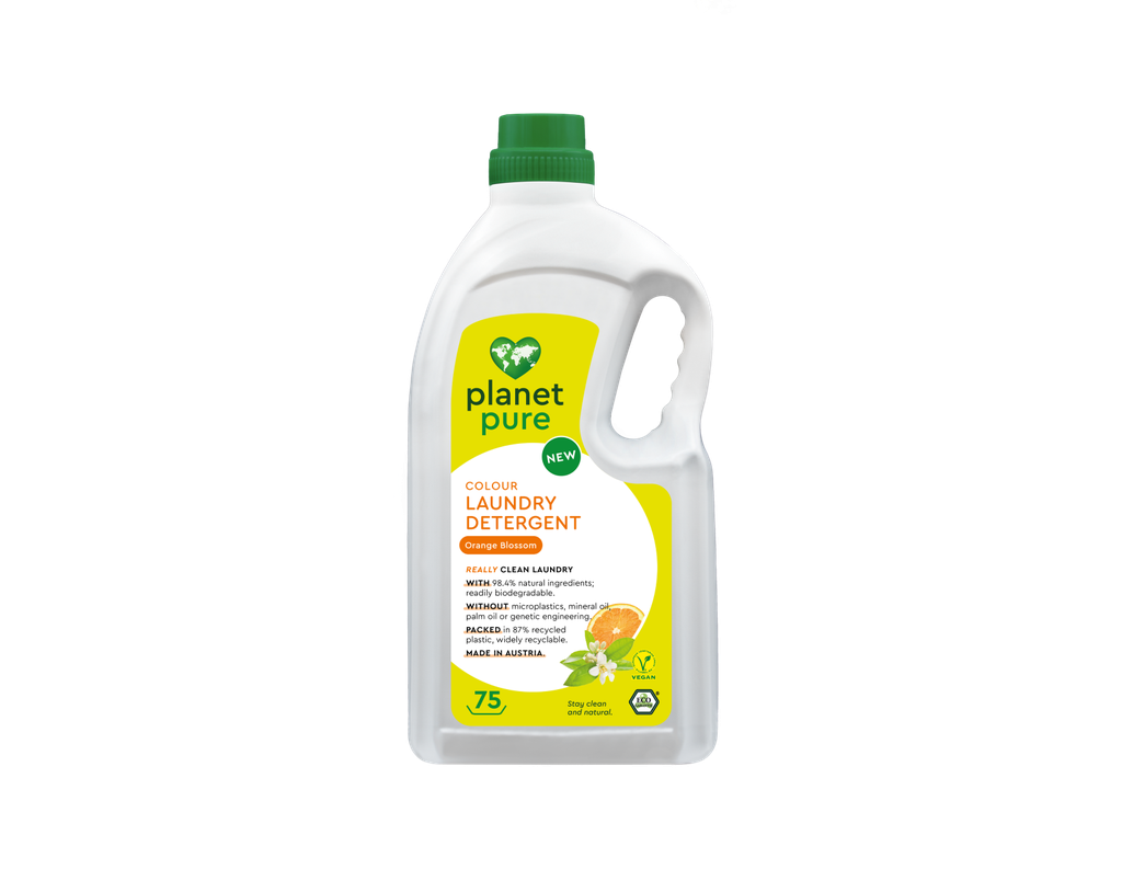 [WOB75] Planet Pure vloeibaar wasmiddel voor de gekleurde was Orange Blossom 3L