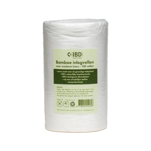 [IBDINL-ROL] Bamboe inlegvellen 100 st. op rol