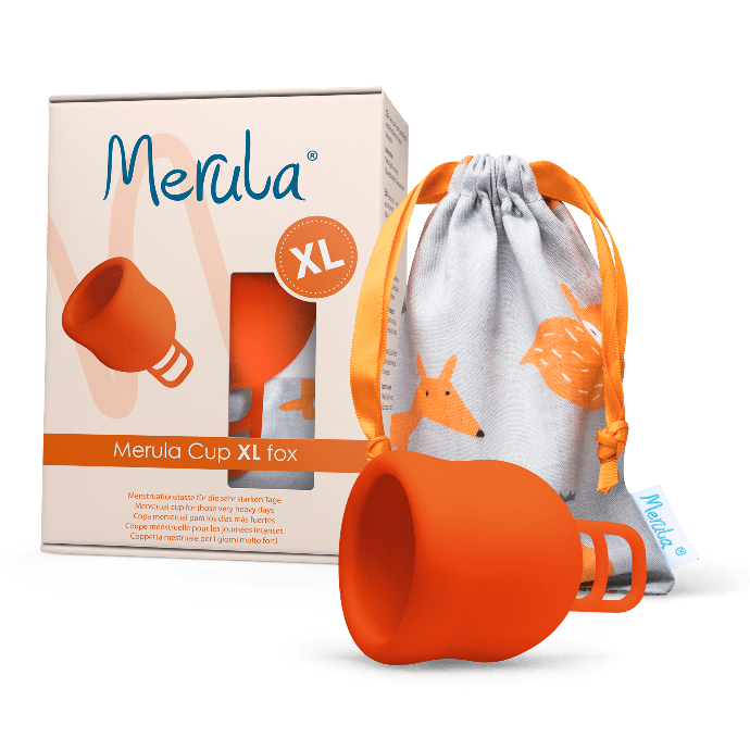 Merula menstruatiecup XL oranje