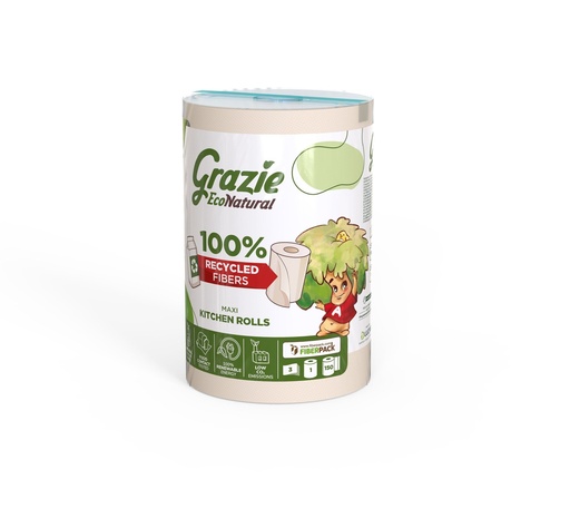 [821443R] Grazie Natural 1 keukenrol 3 laags