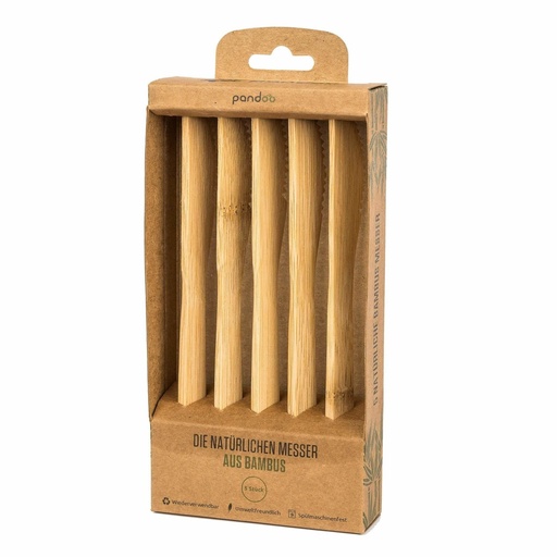 [POBCK005] Pandoo bamboe messen 5 pcs.