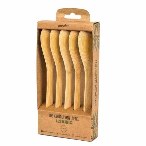 [POBCS005] Pandoo bamboe lepels 5 pcs. 