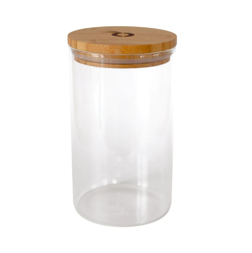 [POGJ002] Pandoo glazen voorraadpot met bamboe deksel 1000 ml
