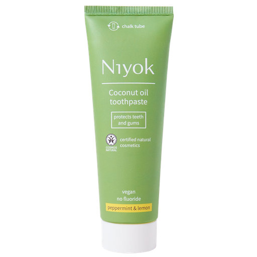 [3201NIY] Niyok Kokosnussöl-Zahnpasta – Pfefferminze & Zitrone, 75 ml