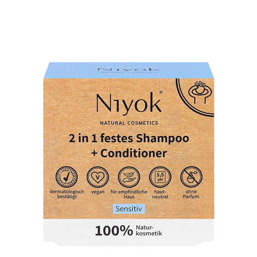 [3260NIY] Niyok Solid shampoo bar + conditioner Sensitive, 80g