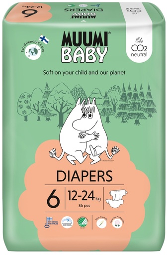 [MoominB6] Moomin Baby luiers maat 6   34 pcs. 12-24 kg