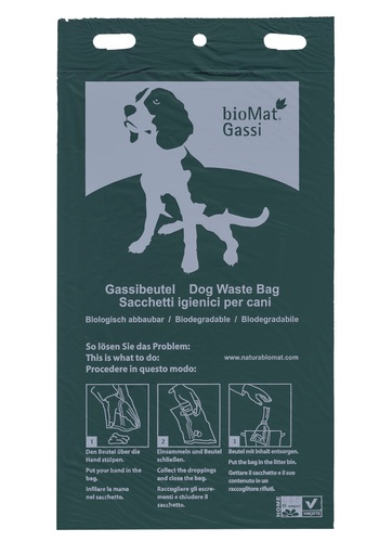 [BG-4-50] BioMat kompostierbare Hundekotbeutel 20 x 36,7 cm 100 Stk