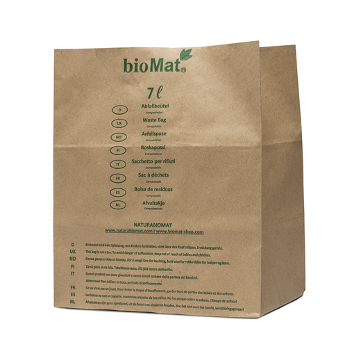 [PS-7-NF] BioMat compostable paper bag 40 x 7 liter