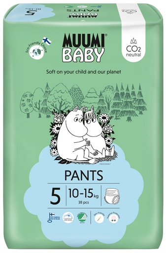 [MuumiW5] Muumi / Moomin Baby 5 luierbroekjes 38 pcs. 10-15 kg
