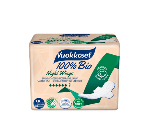 [89600] Vuokkoset 100% Bio Night Wings maandverband